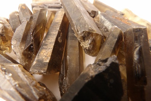 Black smokey quartz crystal - quartz,