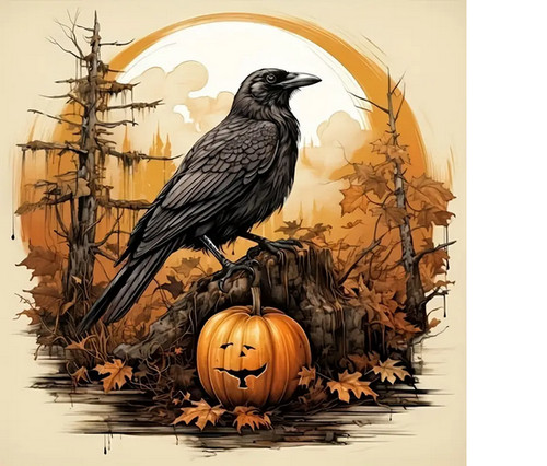 Unique autumn crow - unique,