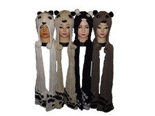 New  Panda Hat, Scarf & Mitten