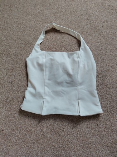 Women white halter - women's,