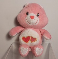 Vintage 2003 Care Bears Love a Lot Pink Bear Soft Toy Plush