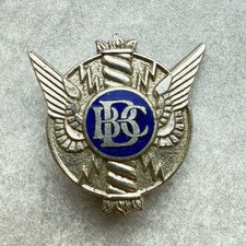 BBC British Broadcasting Corporation Enamel Badge By H. Miller