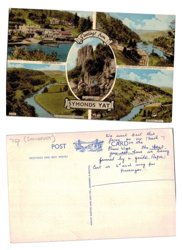 Postcard symonds yat river - postcard,