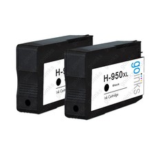2 Black Ink Cartridges for HP