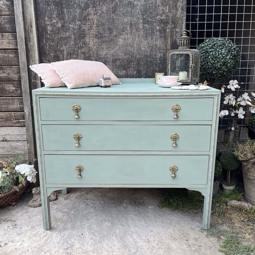 Duck egg blue hand painted - blue,