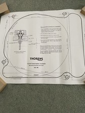 THORENS TD124 MK1 / MK2 MOUNTING TEMPLATE COPY 