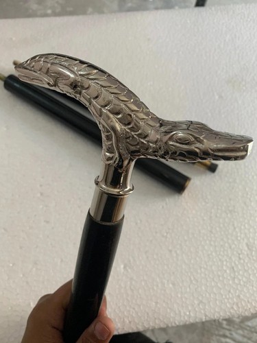 Nautical brass handle - brass, wooden