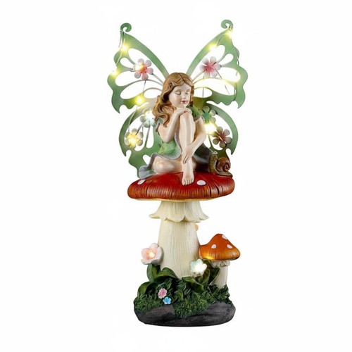 Solar fairy statue waterproof - fairy,
