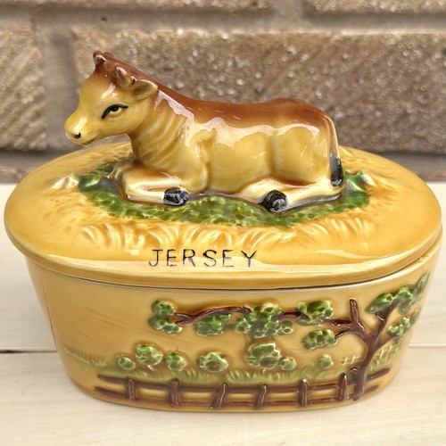 Vintage jersey cow - jersey, figurine