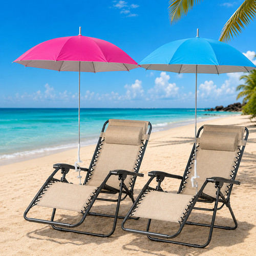 Portable deck chair - portable, umbrella