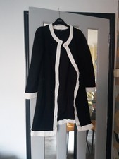 Shein Black And White Coat Size Med