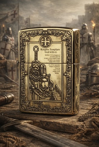 Zippo knights templar rare - zippo,