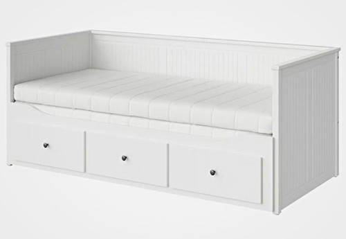 Ikea white wooden single - ikea,