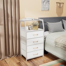 Bedside Table with 4 Fabric