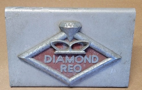 Diamond reo hood pull - reo, emblem