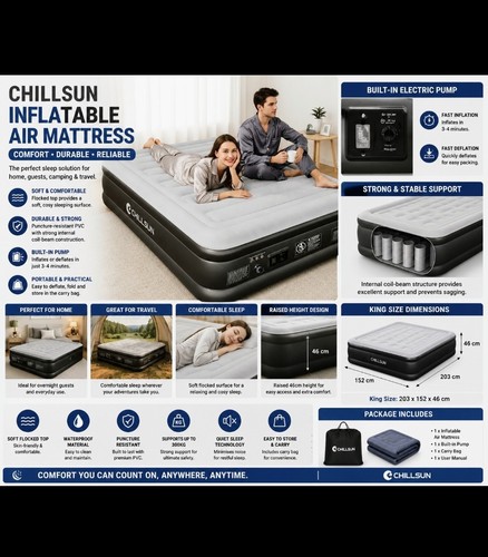 Chillsun king size inflatable - chillsun,