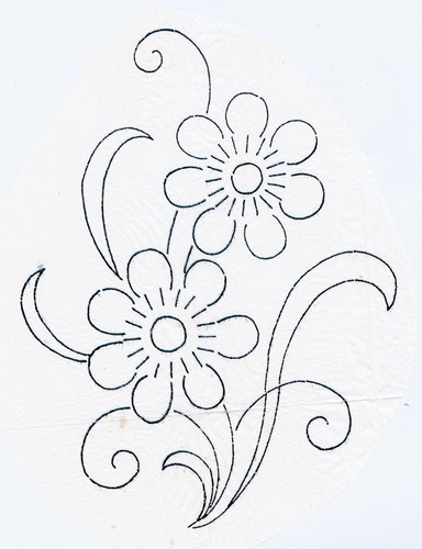 Vintage embroidery transfer - vintage,