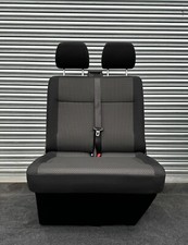 Vw T6 T6.1 Front Passenger Double Seat Bench Brick Cloth. Ref 4