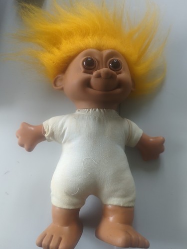 Vintage troll with - vintage, yellow