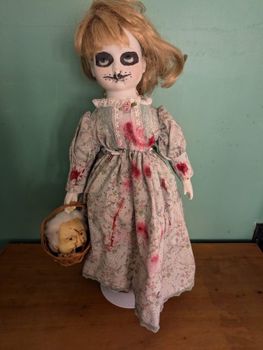 Ooak gothic horror porcelain - gothic,