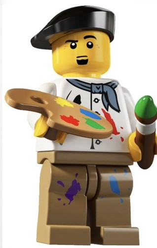 Lego 8804 minifigure - minifigure, artist