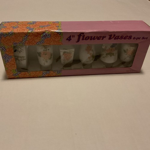 Set six flower vases - of,