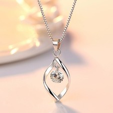 925 Sterling Silver Twist Drop