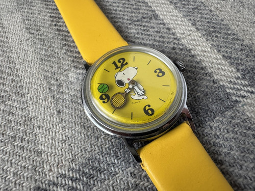 1970s timex snoopy tennis - snoopy,