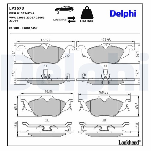 Disc brake - brake, set
