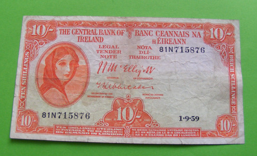 1959 irish ten - irish, shilling
