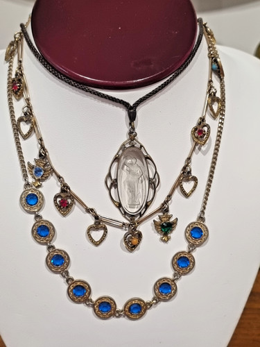 Antique necklace gold fill - antique,