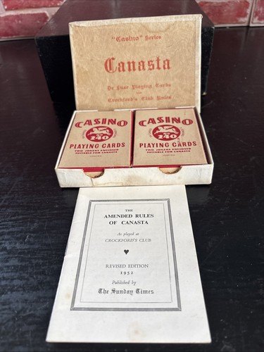 Vintage 1952 canasta casino - vintage,