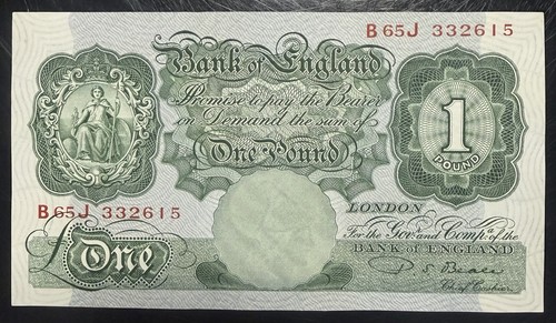 One pound note - one,