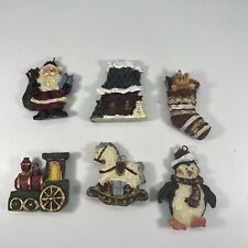 Kurt S. Adler Hand Crafted Christmas Ornament Set of Six Pieces Vintage