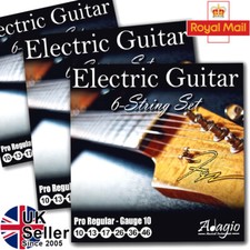 ADAGIO PRO - 3 Full Packs Of Electric Guitar Strings Lights Gauge 10 - 46