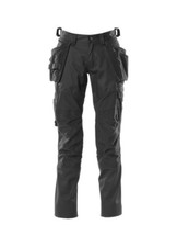 Mascot Accelerate BLACK work trousers *MEASURES max. 34W x 33L* NEW 18531-442-09