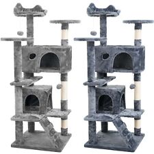 Large Cat Tree Activity Centre Multilevel Scratching Post 138cm Climbing Tower