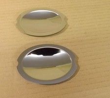 CLASSIC MINI CHROME DOOR HANDLE SCRATCH PLATES (PAIR)  SCR-1