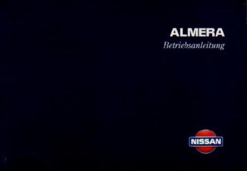 Nissan almera owners manual - nissan,