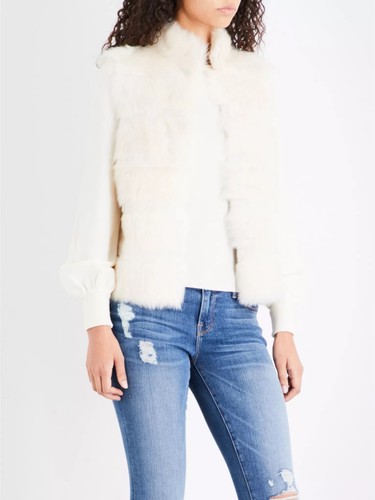 Whistles cream sheepskin gilet - whistles,