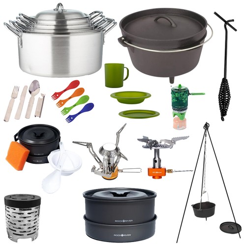 Rock river camping - rock, cooking