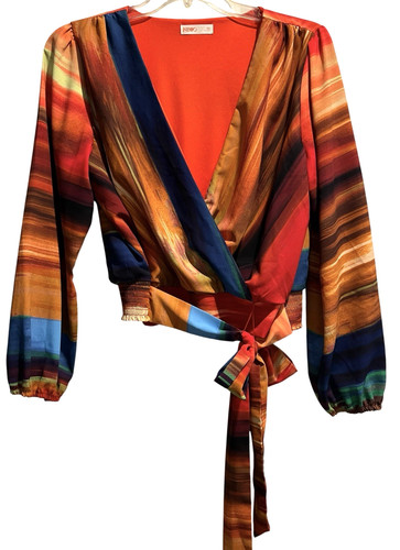 Intempo sunset print - sunset, surplice