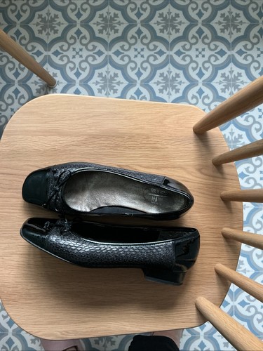 Black leather and - and, patent