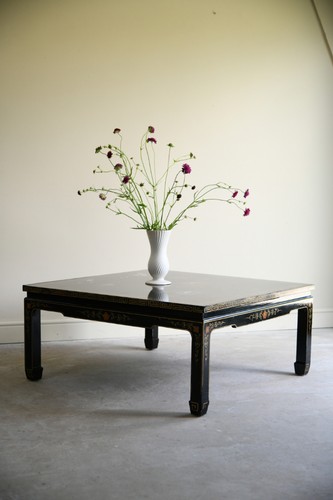 Large oriental black lacquer - large,