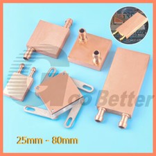 Copper Water Cooling Block For PC CPU GPU Liquid Water Cooler Heat Sink System