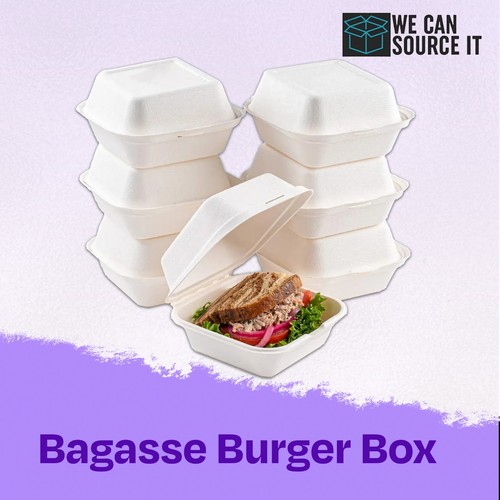 Compostable bagasse clamshell - compostable,