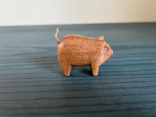 Vintage hand carved wooden - carved,