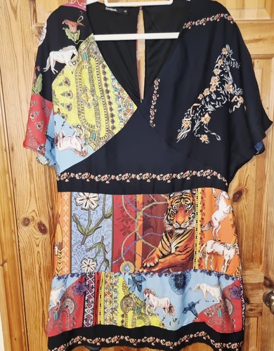 Desigual nanuk patchwork dress - desigual,