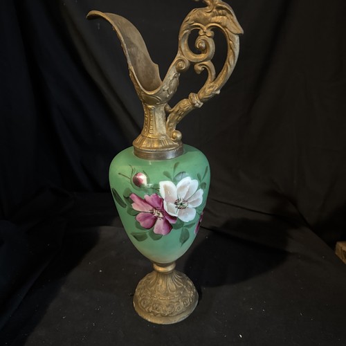 Antique old hand painted - hand, ewer