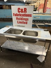 1800 Double Bowl Sink Heavy